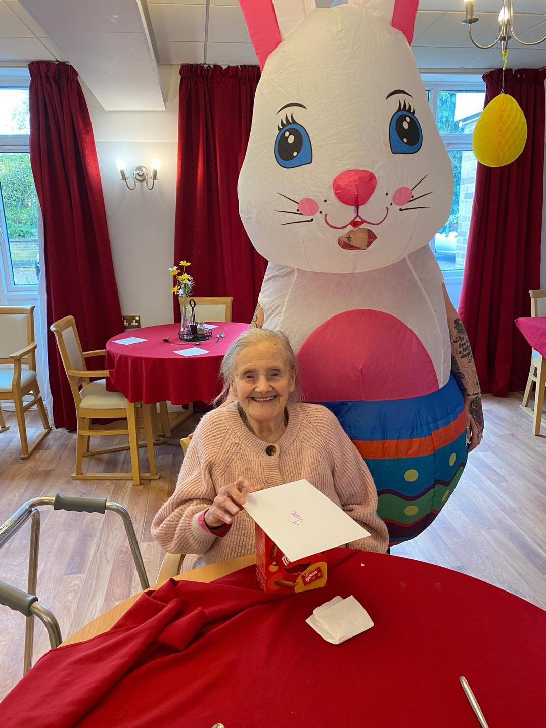 Kirby House care home Easter celebrations brought joy with a special Easter Bunny visit, creating smiles, laughter and memorable moments.